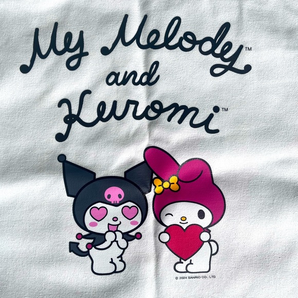 Sanrio My Melody and Kuromi White Tote Bag - Picture 2 of 4